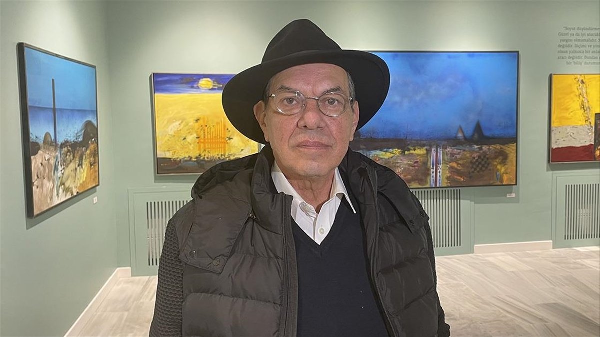 Ressam Zahit Büyükişliyen, sanata bakışını ve eserlerinin yer aldığı sergiyi anlattı