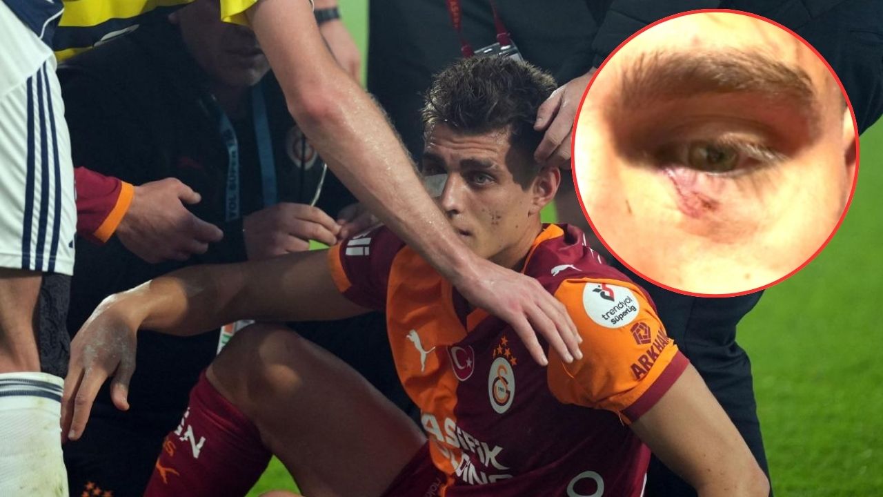 Derbide sahaya çakmak atan taraftar gözaltına alındı