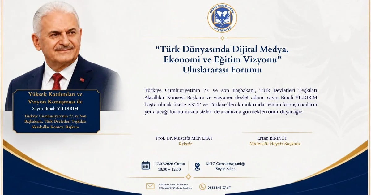 KKTC’de dijital medya, ekonomi ve eğitim vizyonu forumu düzenleniyor