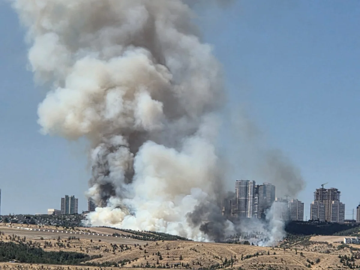 Ankara Gölbaşı’nda yangın