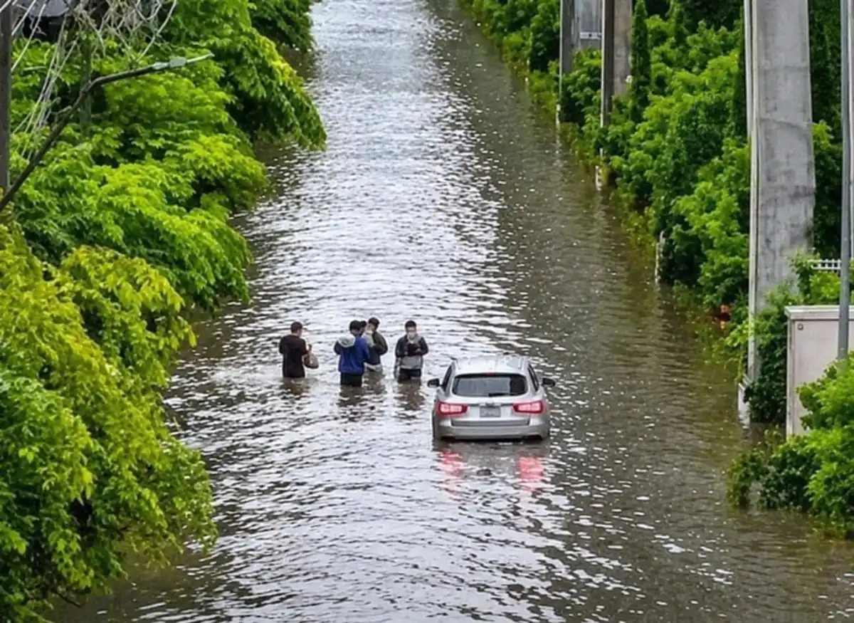 Bangkok'ta sel alarmı: Binlerce kişi tahliye edildi