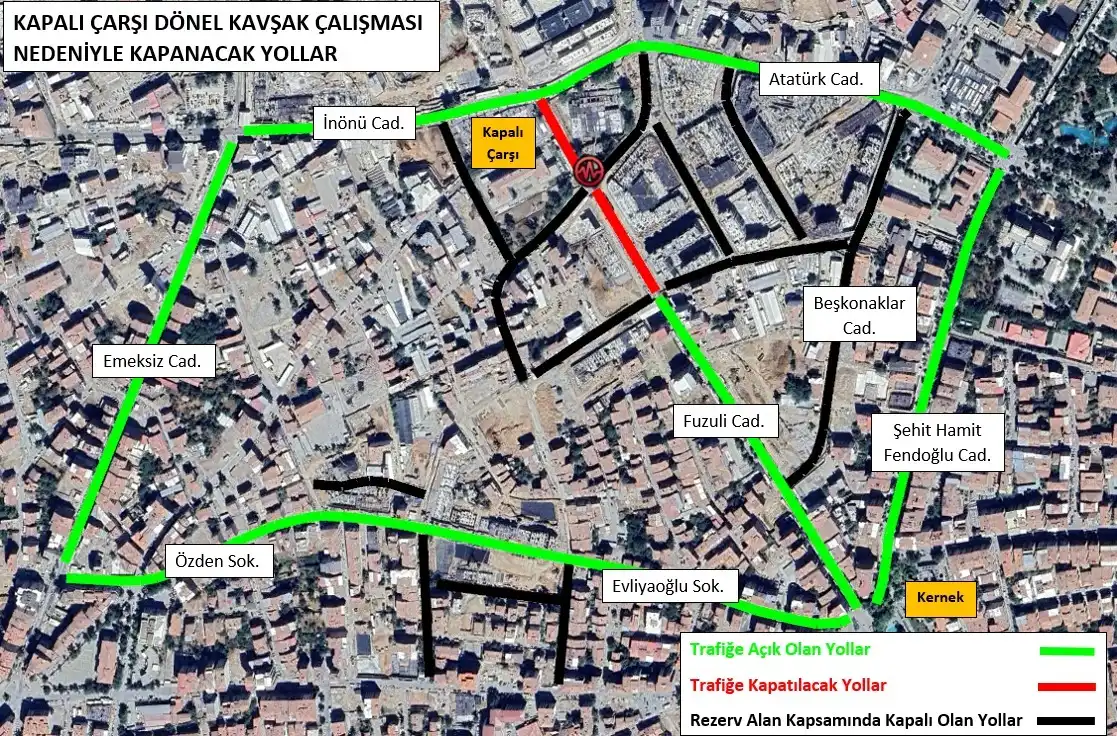 İnönü Caddesi’nden Fuzuli Caddesi’ne giriş kapanıyor